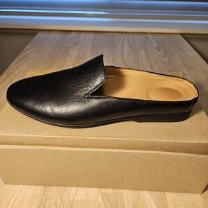 Women's Dansko Lexie Black Leather Mule - Size EUR 37, US 7